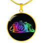 Colorful Camera Necklace Jewelry Luxury Necklace (Gold) No