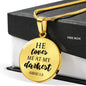 Loves me at my Darkest Circle Necklace Jewelry