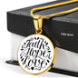 Faith, Hope, Love. White Background Jewelry