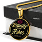 Beauty From Ashes Black Circle Necklace Jewelry