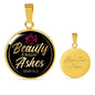 Beauty From Ashes Black Circle Necklace Jewelry Luxury Necklace (Gold) Yes