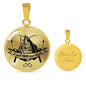 SoFISHticated Circle Necklace Jewelry Luxury Necklace (Gold) Yes