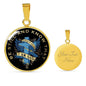 Rejoice! He is your God (Clear) Jewelry Luxury Necklace (Gold) Yes