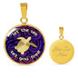 Let the Sea Set You Free Clear Background Jewelry Luxury Necklace (Gold) Yes