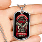 It's A Passion To Defend My Family Dog Tag Jewelry