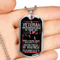 Veteran Wrote a Blank Check Dog Tag Jewelry