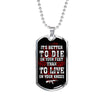 Die On Your Feet Dog Tag Jewelry 