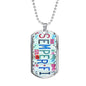 Semper Fi Dog Tag in Stylish License Plate Art Jewelry