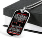 Veteran Wrote a Blank Check Dog Tag Jewelry