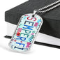 Semper Fi Dog Tag in Stylish License Plate Art Jewelry Military Chain (Silver) No