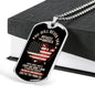 NEver Run Dog Tag Jewelry