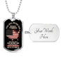 NEver Run Dog Tag Jewelry Military Chain (Silver) Yes