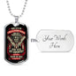Mess With Me Dog Tag Jewelry Military Chain (Silver) Yes