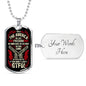 Beer, Meat, Guns, America Dog Tag Jewelry Military Chain (Silver) Yes