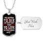 Die On Your Feet Dog Tag Jewelry Military Chain (Silver) Yes