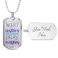 Don't Worry! Philippians 4:6 Jewelry Military Chain (Silver) Yes