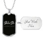 Dog Tag Jewelry Military Chain (Silver) Yes