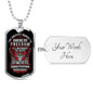 Don't Tread On Me Dog Tag Jewelry Military Chain (Silver) Yes