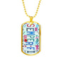 Semper Fi Dog Tag in Stylish License Plate Art Jewelry