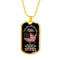 NEver Run Dog Tag Jewelry