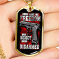 Guns Give Freedom Dog Tag Jewelry