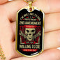 Protect My 2nd Ammendment Dog Tag Jewelry