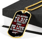 Die On Your Feet Dog Tag Jewelry