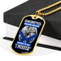 Gun Control, Never Say I Missed Dog Tag Jewelry