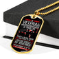 Veteran Wrote a Blank Check Dog Tag Jewelry