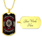 Sticks and Stones Dog Tag Jewelry Military Chain (Gold) Yes