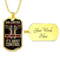 Gun Control Dog Tag Jewelry Military Chain (Gold) Yes