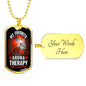 Gun Control Aromatherapy Dog Tag Jewelry Military Chain (Gold) Yes