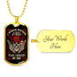 Judged By Twelve, V2 Dog Tag Jewelry Military Chain (Gold) Yes