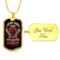 Don't Tread On Me, V2 Dog Tag Jewelry Military Chain (Gold) Yes