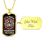 Defender of Freedom Dog Tag Jewelry Military Chain (Gold) Yes