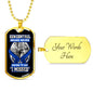 Gun Control, Never Say I Missed Dog Tag Jewelry Military Chain (Gold) Yes