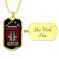 Blame It On My Roots Dog Tag Jewelry Military Chain (Gold) Yes