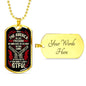 Beer, Meat, Guns, America Dog Tag Jewelry Military Chain (Gold) Yes