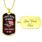 Judged by Twelve, V3 Dog Tag Jewelry Military Chain (Gold) Yes