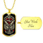 Die On Your Feet V2 Dog Tag Jewelry Military Chain (Gold) Yes