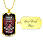 Soldier By Choice Dog Tag Jewelry Military Chain (Gold) Yes