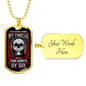 Judged By Twelve Dog Tag Jewelry Military Chain (Gold) Yes