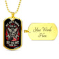 We Owe Veterans Dog Tag Jewelry Military Chain (Gold) Yes