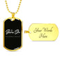 Dog Tag Jewelry Military Chain (Gold) Yes