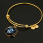 Be Still, White Circle Bangle Jewelry