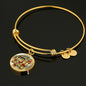 Sacrifice, Serve, Soldier(gold) | Circle Bangle Jewelry