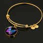 Butterflies Color Circle Bangle Jewelry