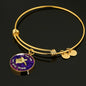 Let The Sea Set You Free, Clear Background Circle Bangle Jewelry