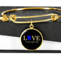 Love Never Fails, Police | Circle Bangle Jewelry Luxury Bangle (Gold) No