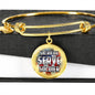 Sacrifice, Serve, Soldier(silver) | Circle Bangle Jewelry Luxury Bangle (Gold) No